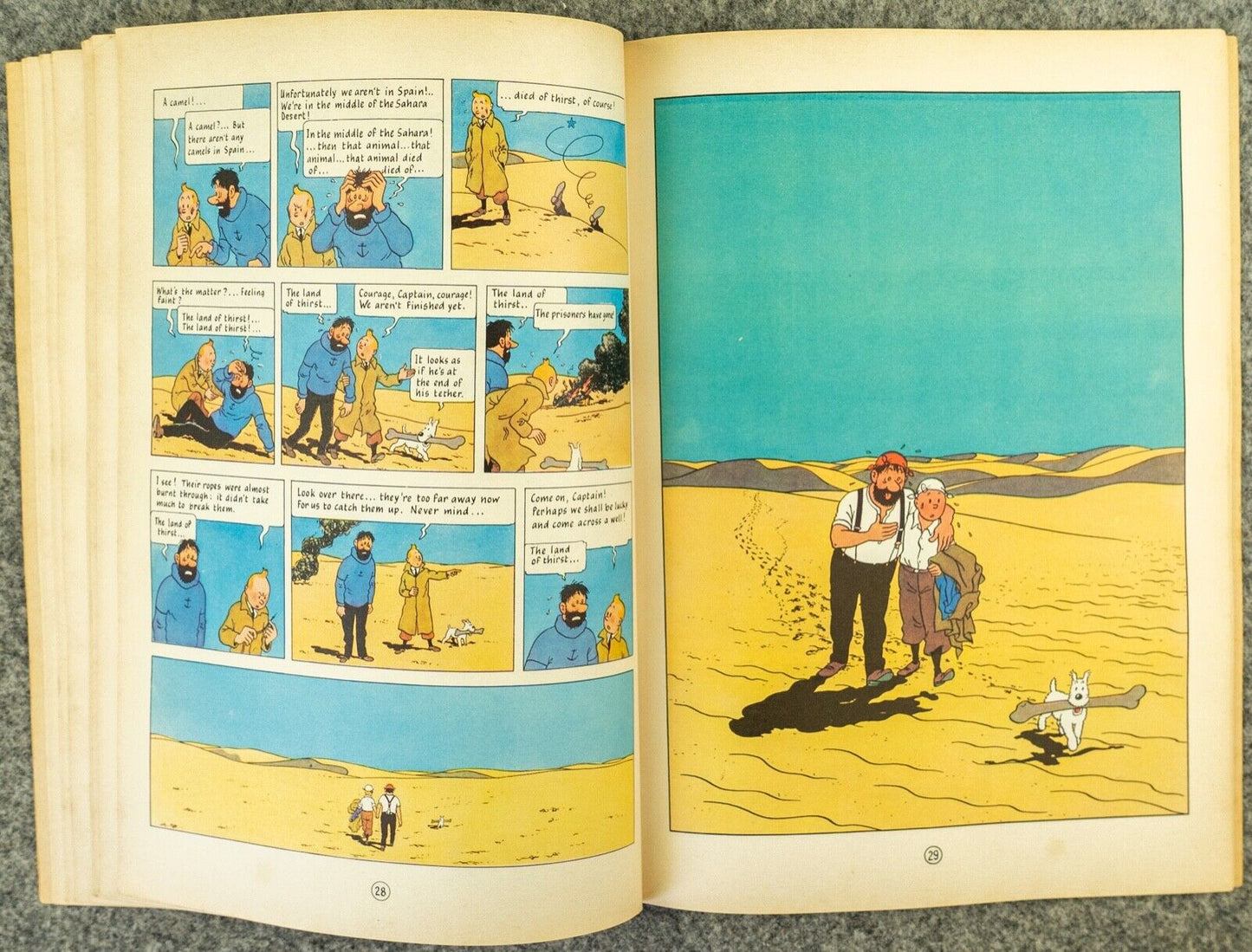 Crab with the Golden Claws Methuen 1972 1st UK Paperback Edition Rare Tintin Book Herge