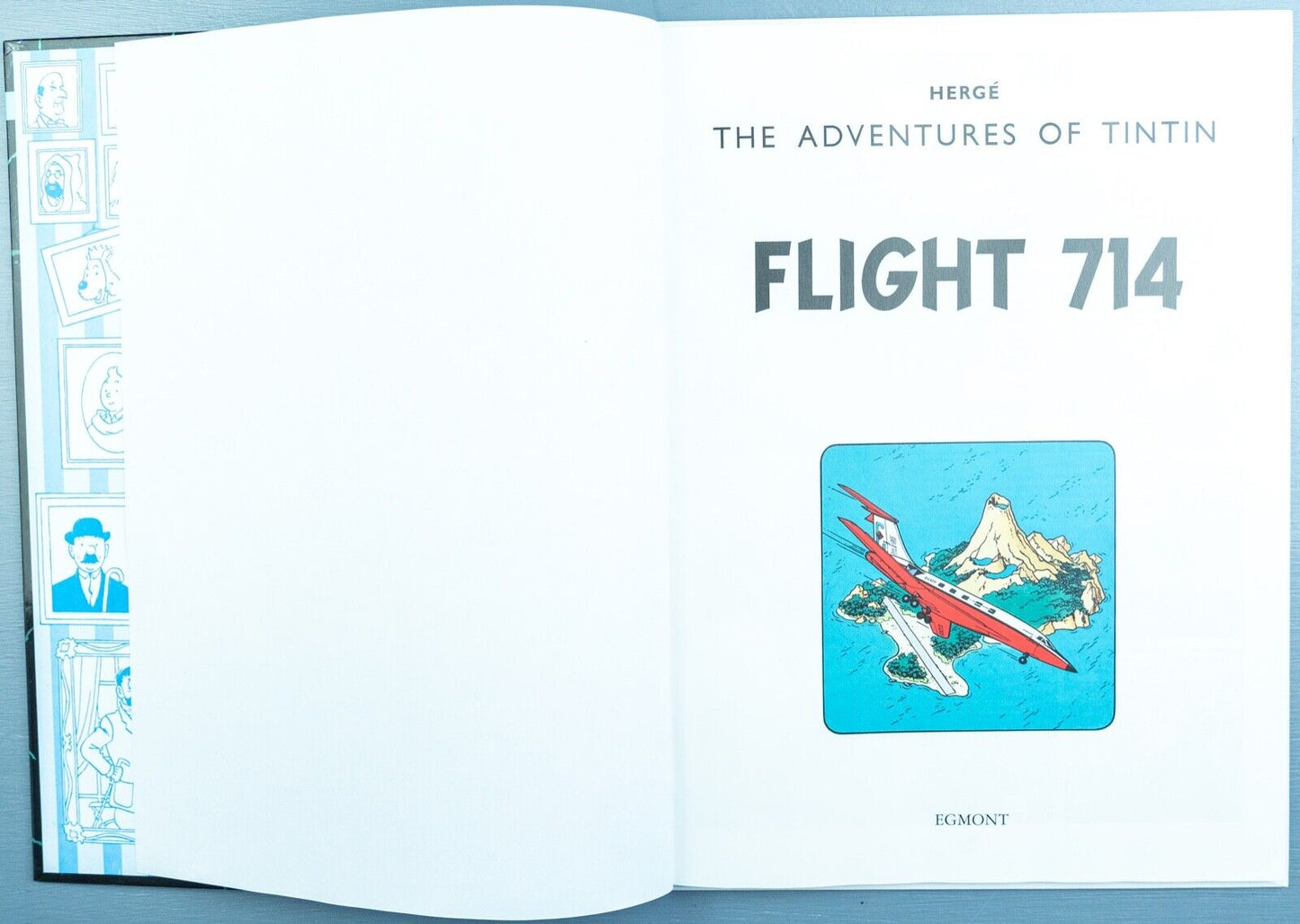 Tintin Flight 714: Egmont 2000s Hardback Book UK Edition