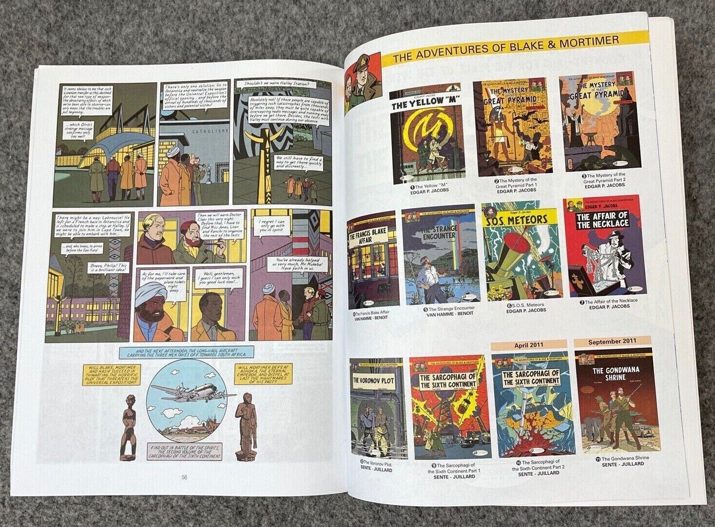 Sarcophagi of the 6th Continent Part 1 - Blake & Mortimer Comic Volume 9 - Cinebook UK Paperback Edition