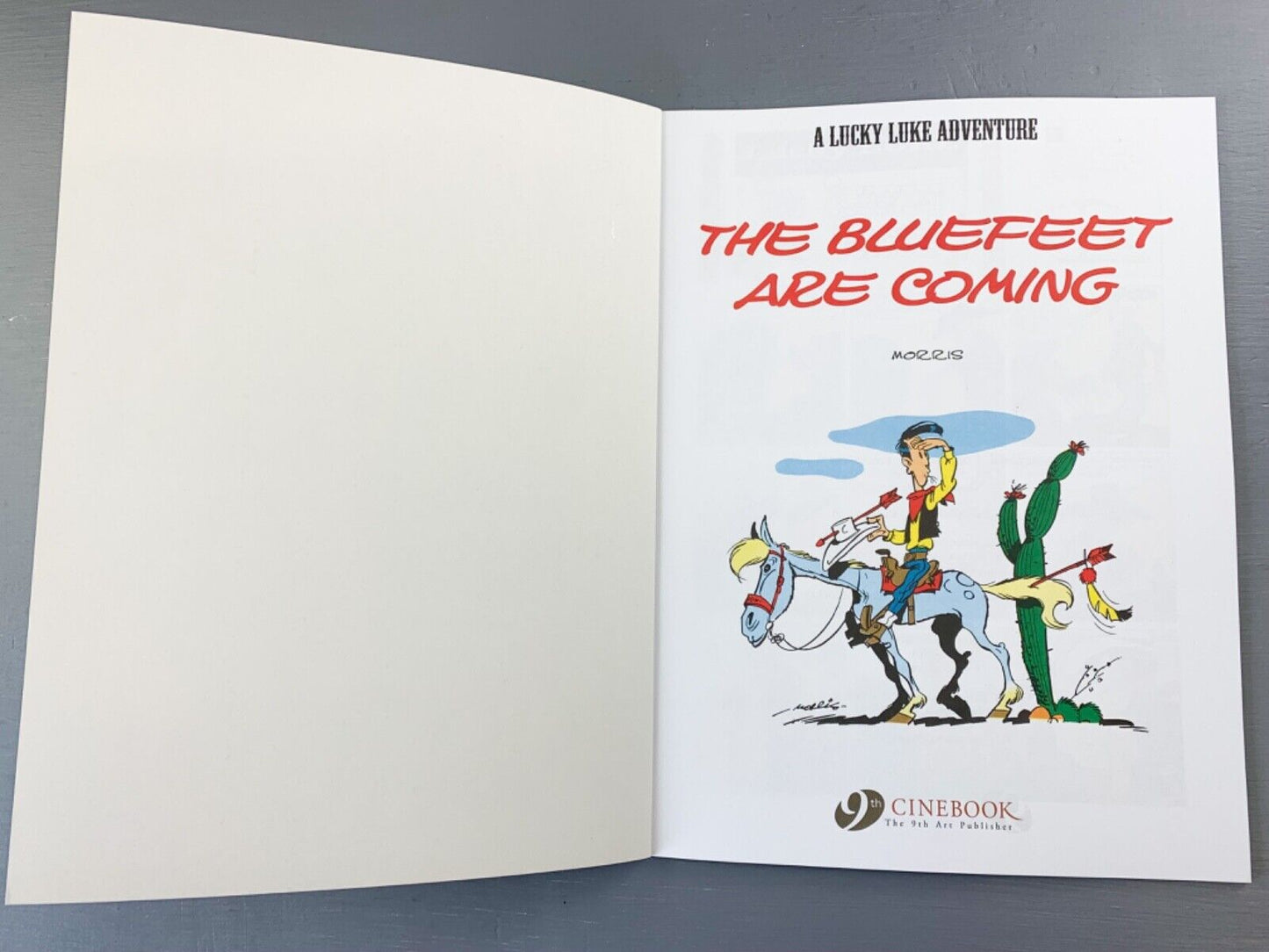 Lucky Luke Volume 43: The Bluefeet Are Coming - Cinebook Paperback UK Comic Book