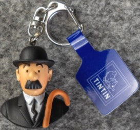 Moulinsart Tintin Key Ring - 42317 Thomson Bust