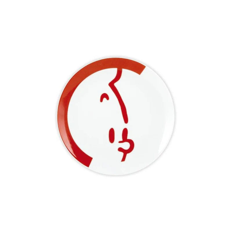 Moulinsart Tintin Red Ceramic Sideplate 21cm Crockery/Kitchenware