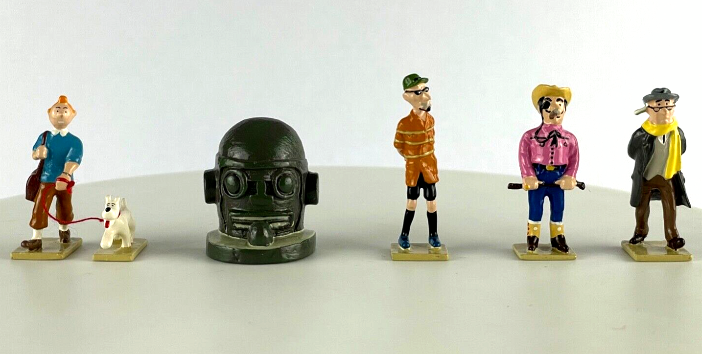 Pixi Mini Serie Tintin Set 46249 "Vol 714 Sydney" 2010 6x Metal Figurines RARE