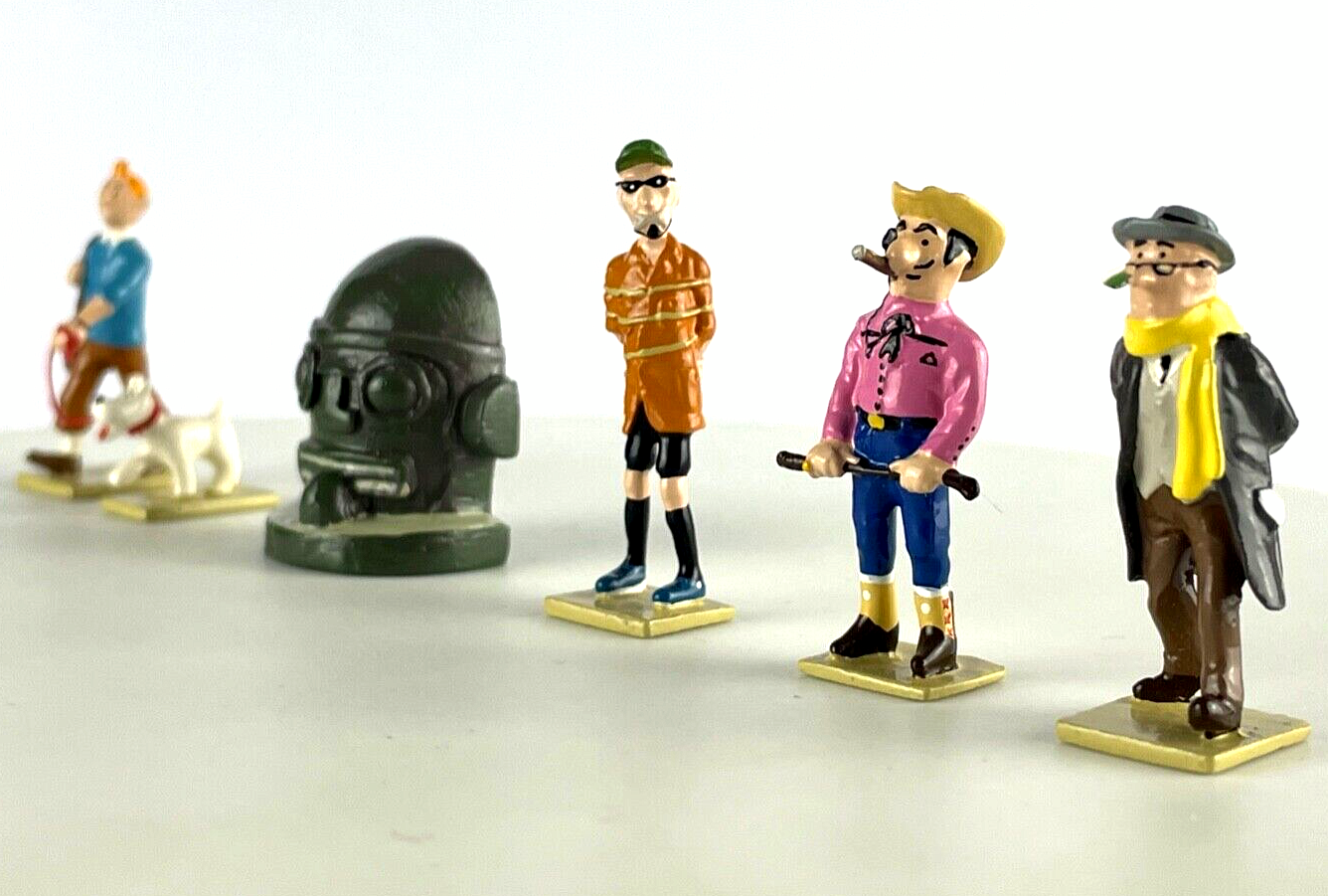 Pixi Mini Serie Tintin Set 46249 "Vol 714 Sydney" 2010 6x Metal Figurines RARE