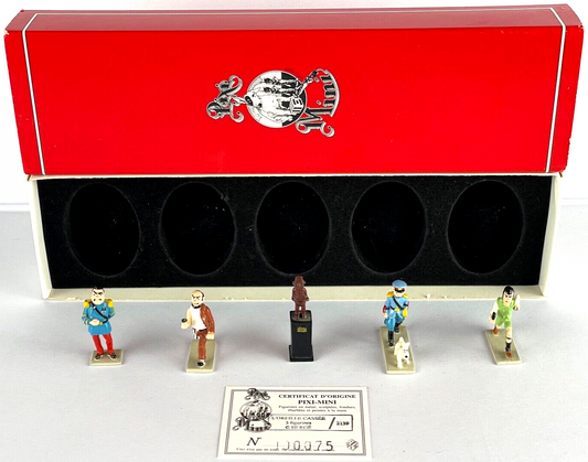 Pixi Mini Serie Tintin Set 2139 "L' Oreille Cassée" 1996 5x Metal Figurines RARE