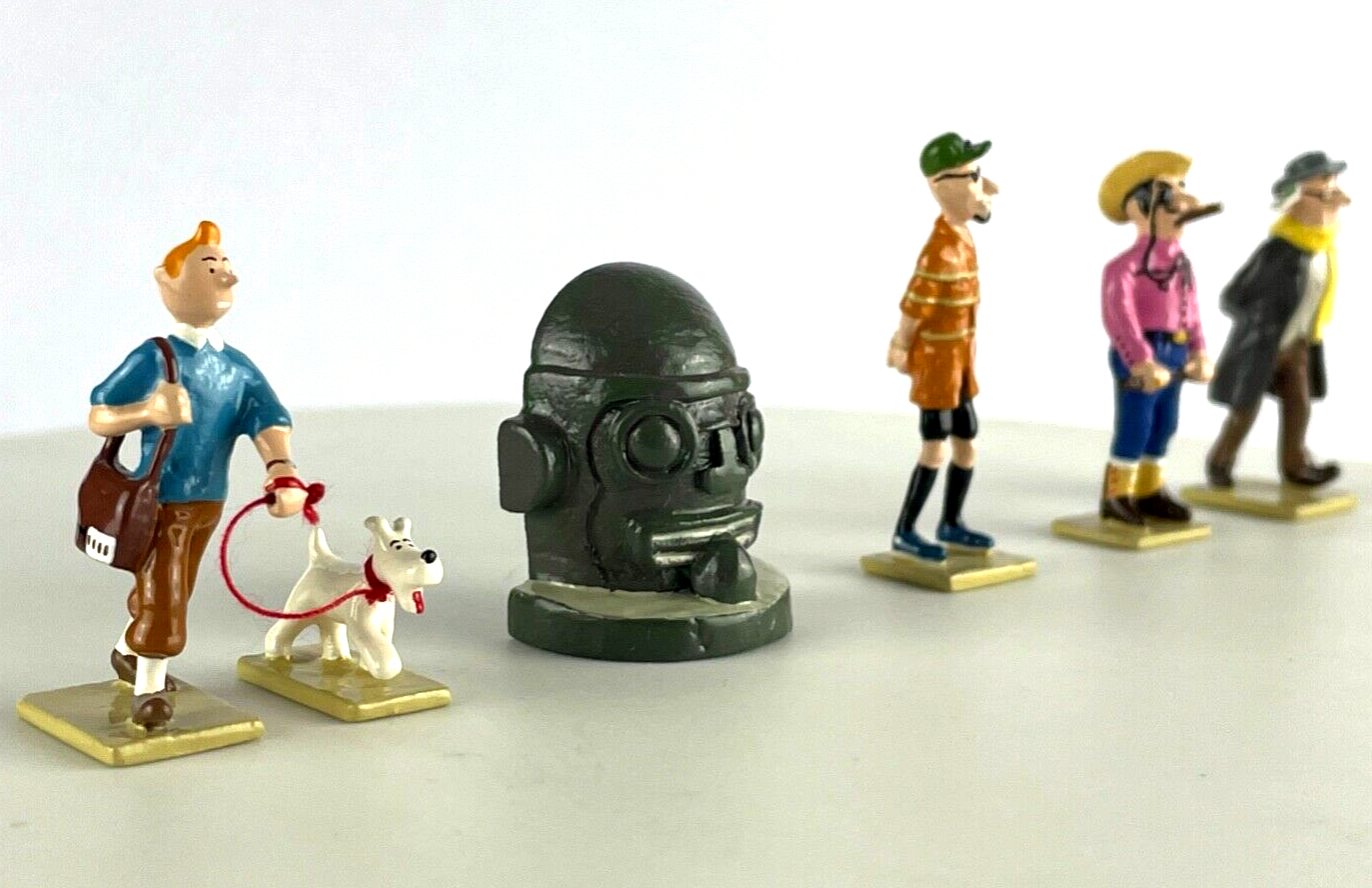 Pixi Mini Serie Tintin Set 46249 "Vol 714 Sydney" 2010 6x Metal Figurines RARE