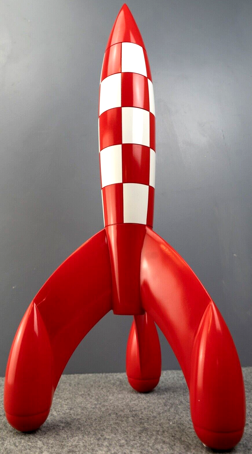 Statuette Moulinsart Tintin 46994 Moon Rocket 60cm Rare Resin Model 2017