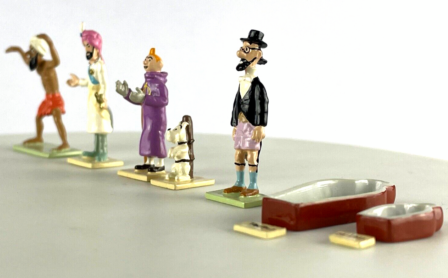 Pixi Mini Serie Tintin Set 46911 "Cigares Pharaon" 1998 6x Metal Figurines RARE