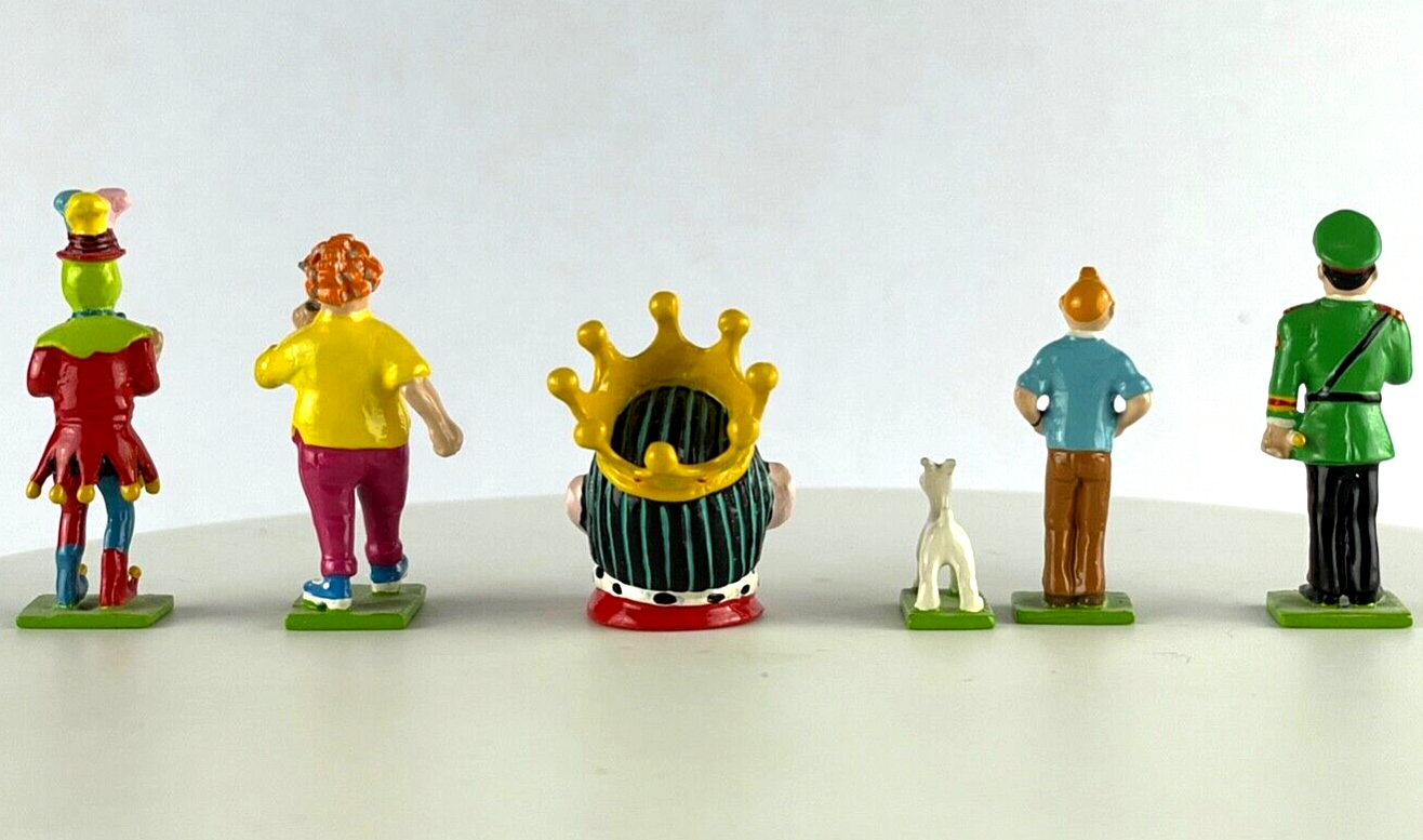 Pixi Mini Serie Tintin Set 46243 "Picaros" 2009 6x Metal Figurines RARE