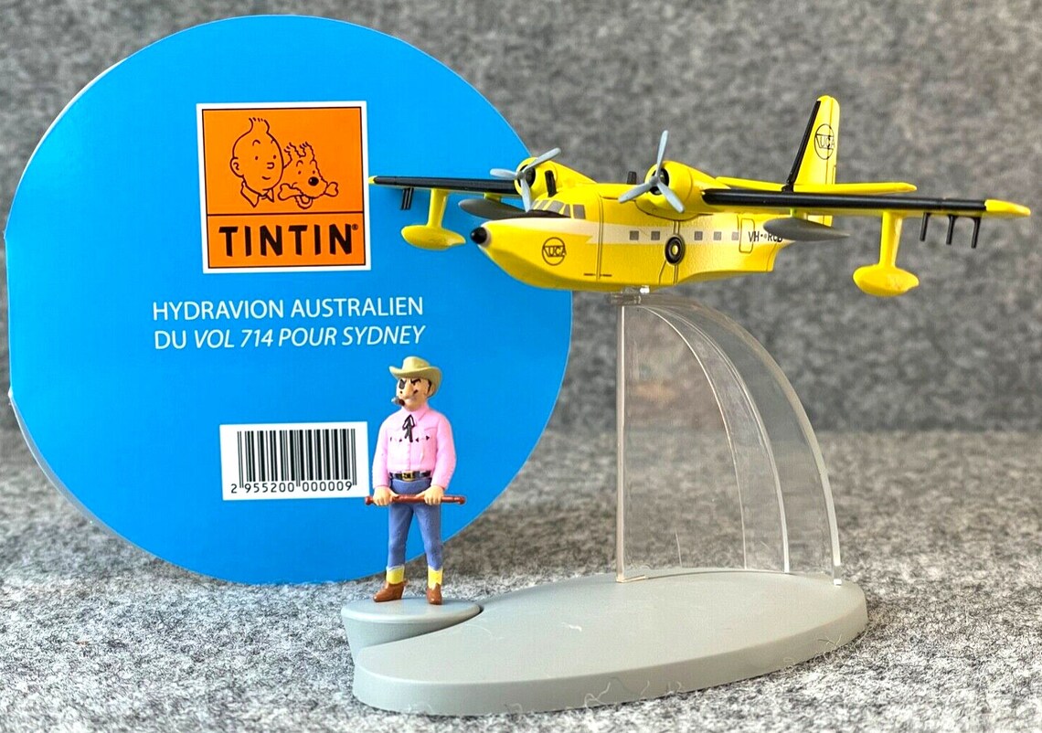 MOULINSART TINTIN Plane 29552 Australian Seaplane Flight 714 Hachette Avion #32