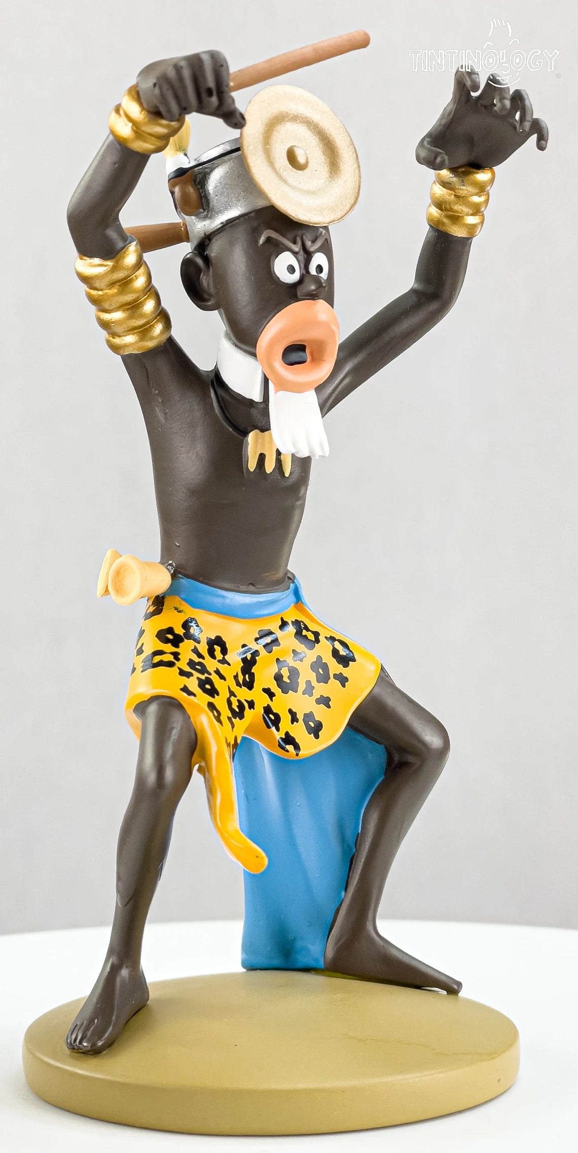 Tintin Figurine Moulinsart 42225 Sorcerer Muganga - Congo 12cm Herge Officielle Figure 100