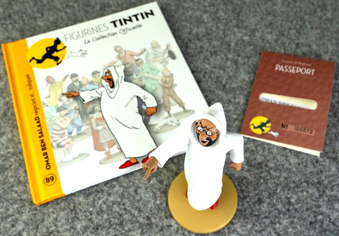 Tintin Figurines Officielle # 89 Omar Ben Salaad: Crab with the Golden Claws Herge model Moulinsart Figure