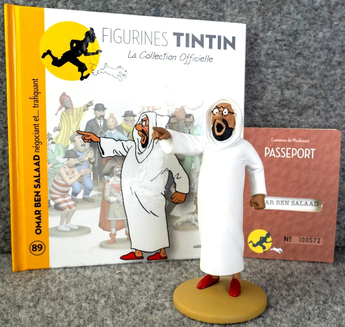 Tintin Figurines Officielle # 89 Omar Ben Salaad: Crab with the Golden Claws Herge model Moulinsart Figure