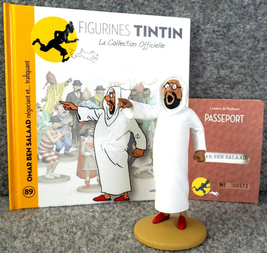 Tintin Figurines Officielle # 89 Omar Ben Salaad: Crab with the Golden Claws Herge model Moulinsart Figure