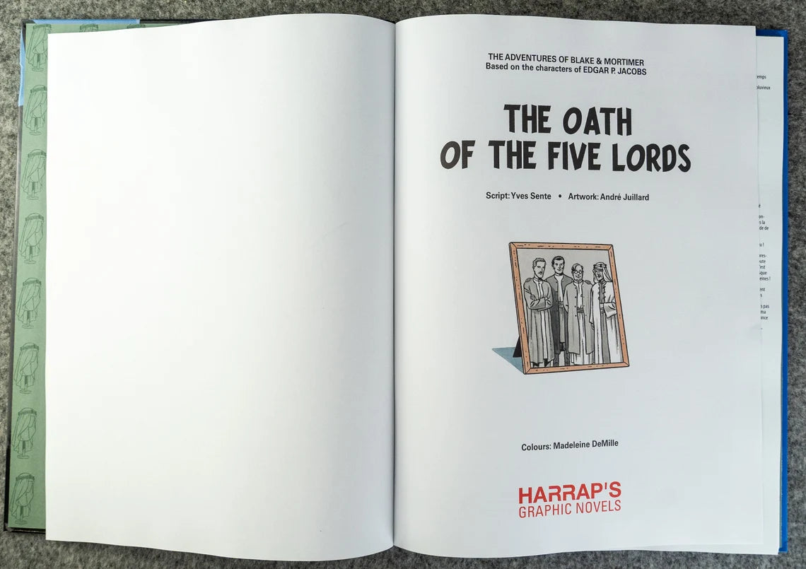 Blake & Mortimer: Oath of the Five Lords Harrap's 2015 UK 1st Hardback Edition