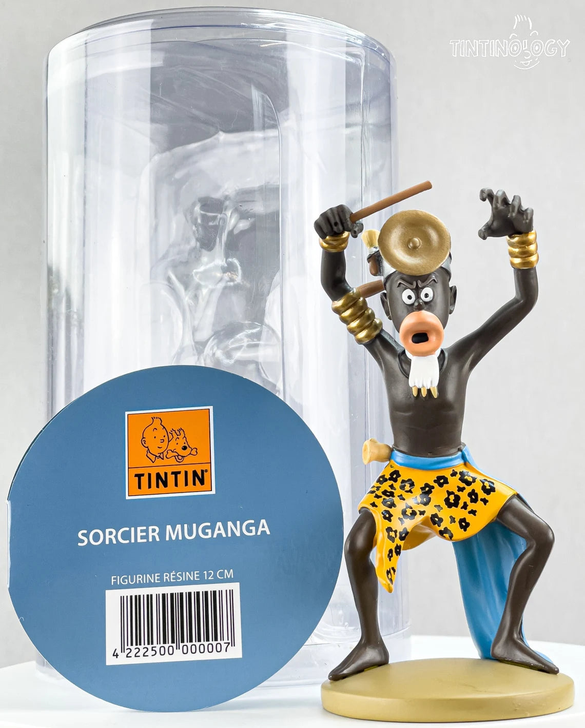 Tintin Figurine Moulinsart 42225 Sorcerer Muganga - Congo 12cm Herge Officielle Figure 100