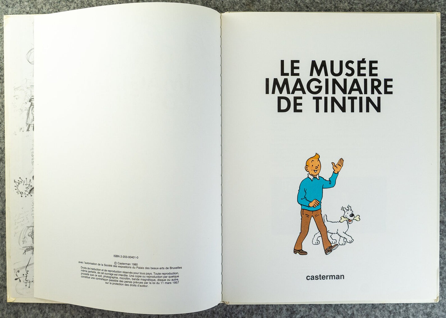 HERGE - LE MUSEE IMAGINAIRE TINTIN Casterman 1st Edition 1980 Belge Hardback EO