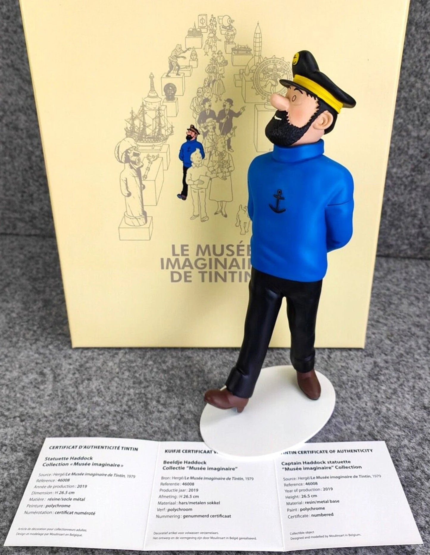 Statuette Moulinsart 46008 Captain Haddock: Musee Imaginaire 26cm 2019 Tintin Figurine