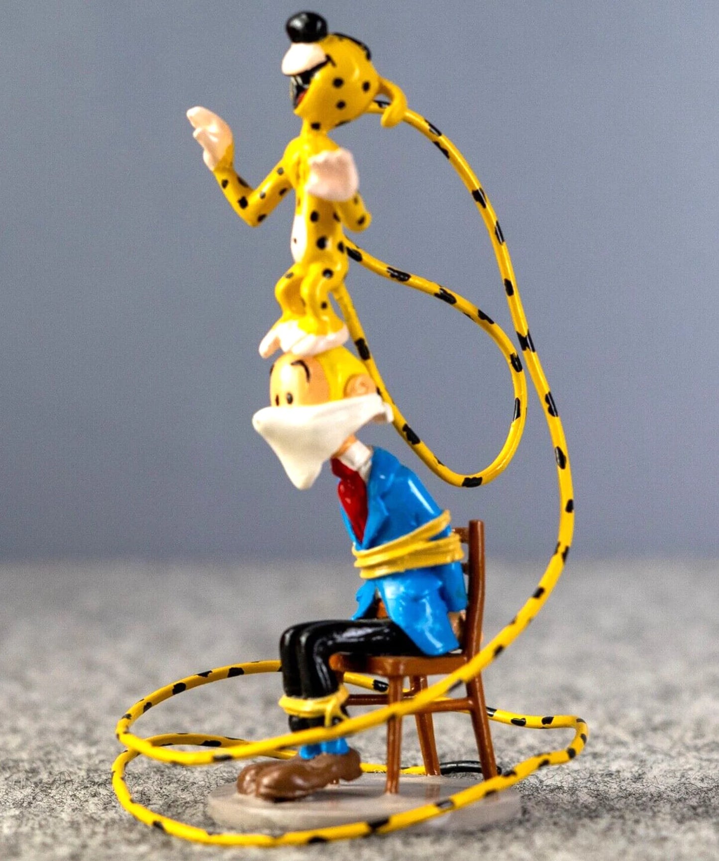 Pixi Spirou Figurine 4645+4789 Marsupilami & Fantasio 1993 Rare Metal Figure