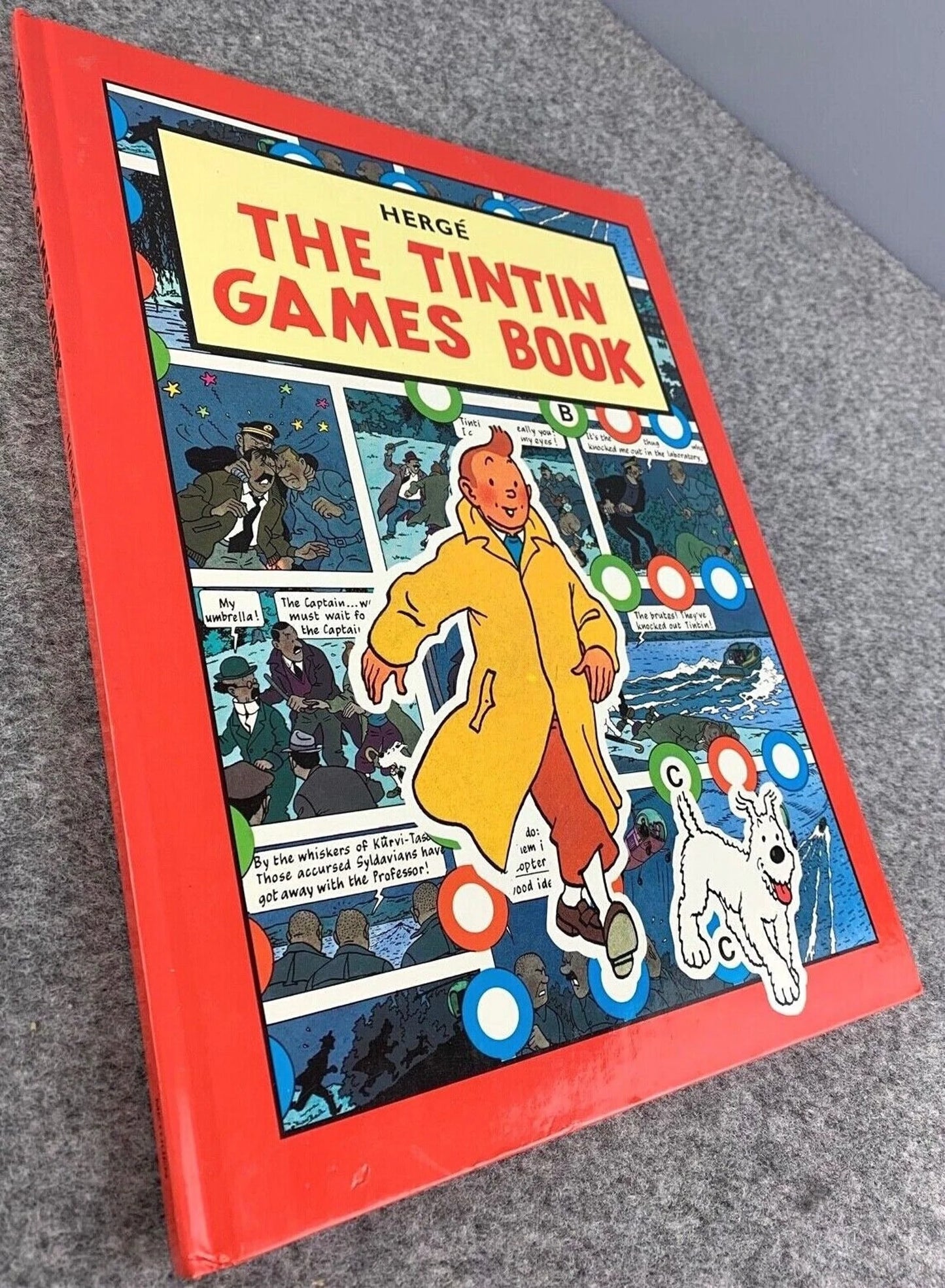 The Tintin Games Book - Methuen 1989 2nd Reprint Edition UK Hardback Rare book Herge EO