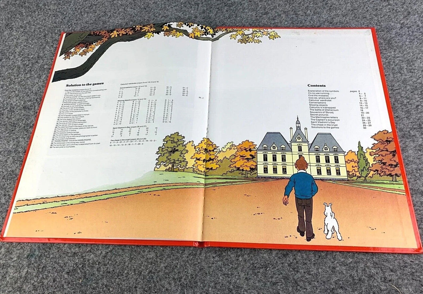 The Tintin Games Book - Methuen 1989 2nd Reprint Edition UK Hardback Rare book Herge EO