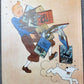 Rare Ltd Edition Moulinsart Poster 23003: Tintin Carrying Albums 60x40cm Boxed Print