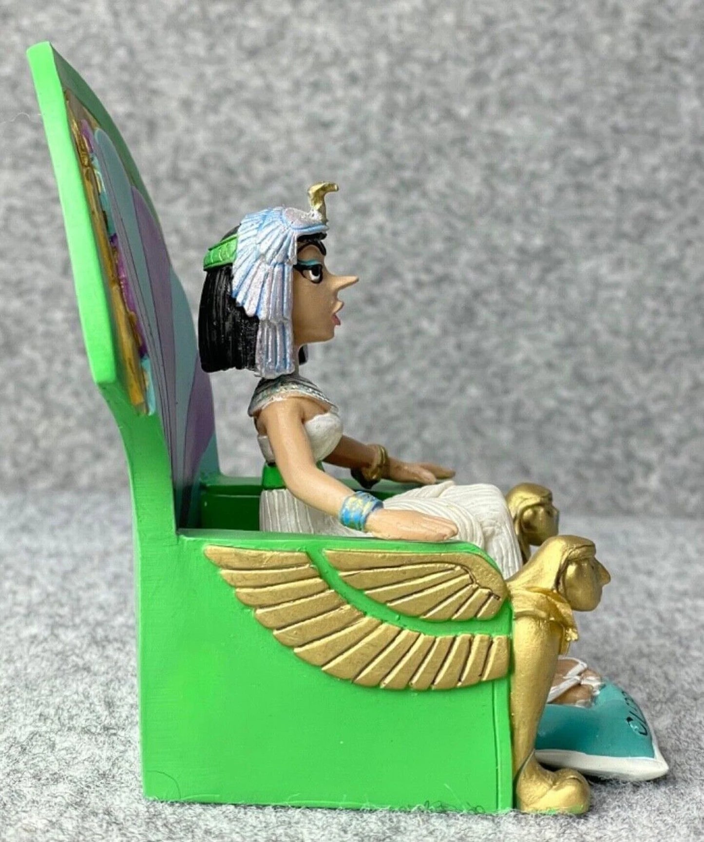 Plastoy Asterix Figurine #26 Cleopatra & Throne Editions Rene 14cm Model Figure