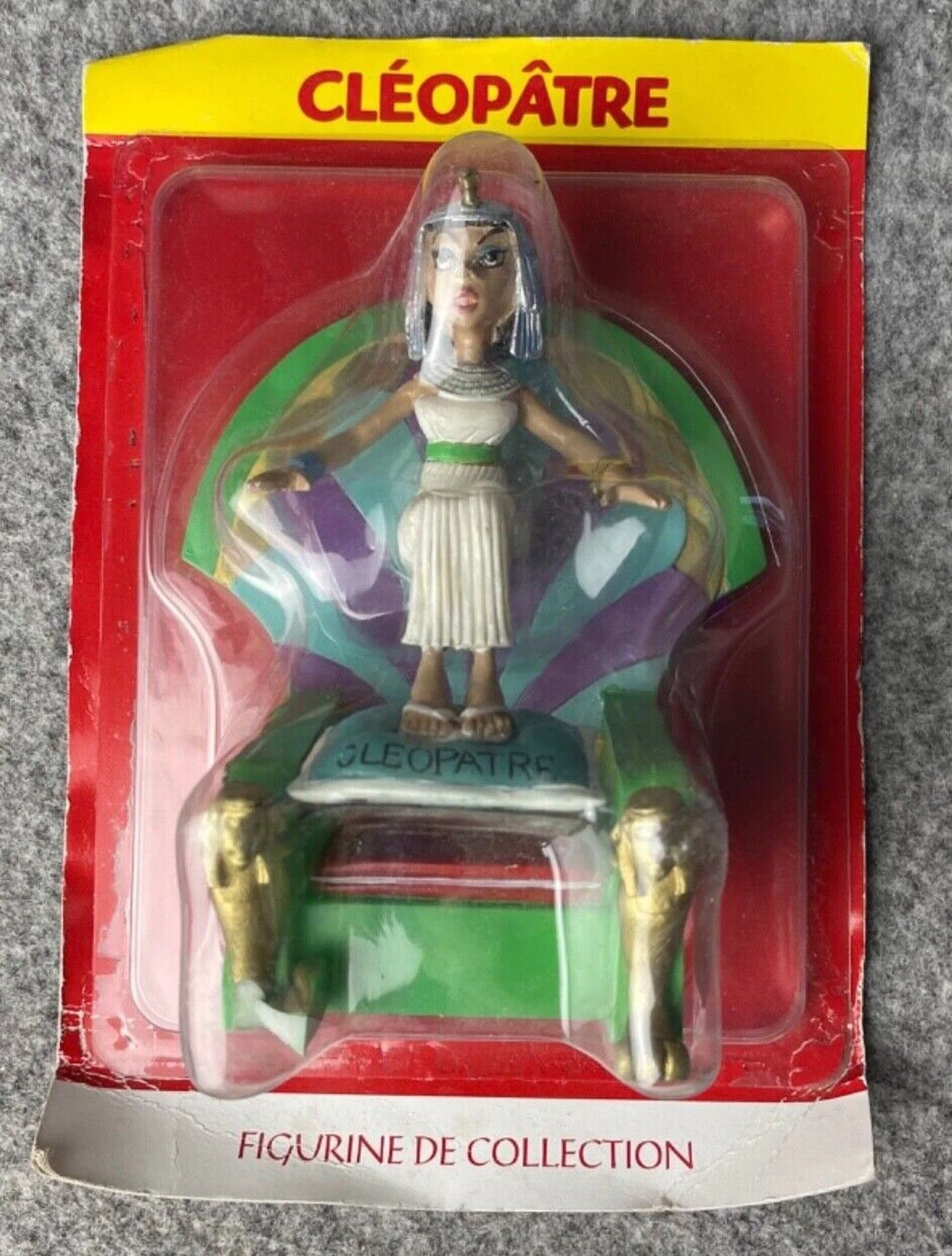 Plastoy Asterix Figurine #26 Cleopatra & Throne Editions Rene 14cm Model Figure