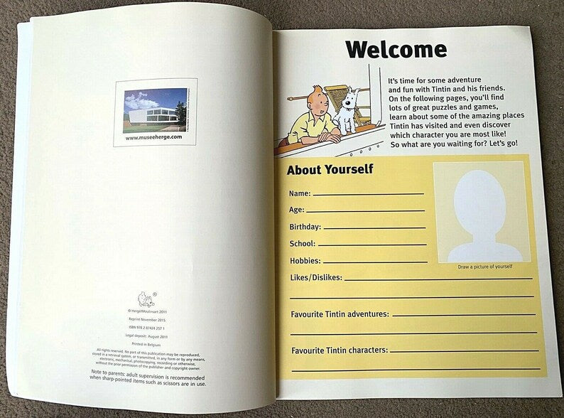 Tintin & Snowy: Big Activity Book - Action Book Egmont 2015 1st Edition