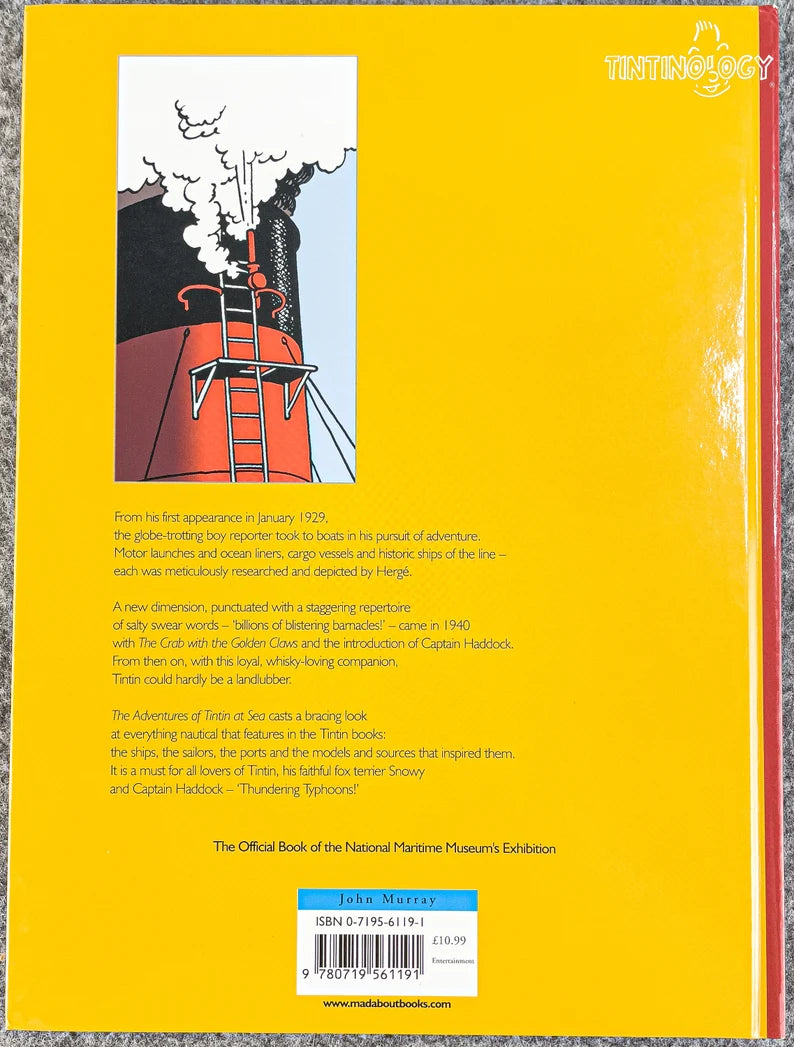 TINTIN AT SEA John Murray 2004 1st Edition Rare Vintage Exhibition book Herge