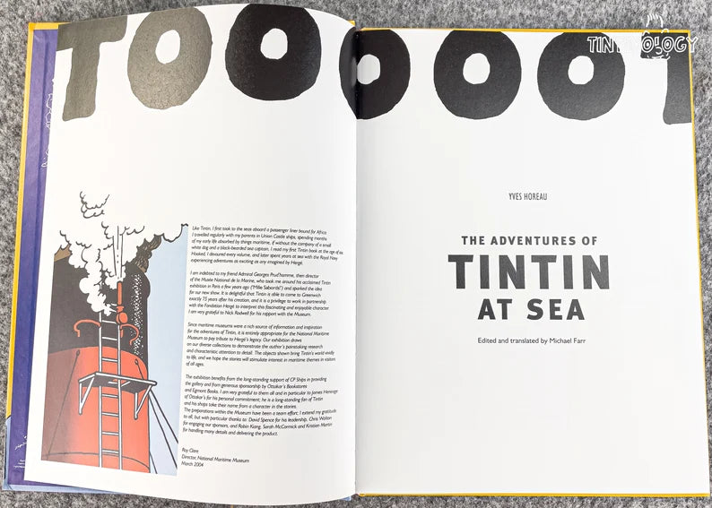 TINTIN AT SEA John Murray 2004 1st Edition Rare Vintage Exhibition book Herge