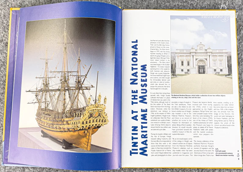 TINTIN AT SEA John Murray 2004 1st Edition Rare Vintage Exhibition book Herge