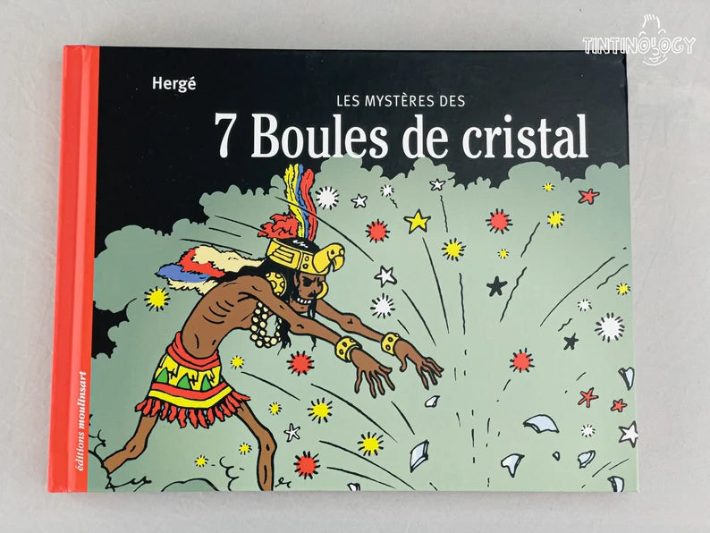Mysteres De 7 Boules de Cristal 2012 1st Edition Originale Hardback Tintin B&W Strip version Herge EO