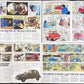 Rare 1980's Citroen Tintin Car Brochures Vols 1-4 Adventures of 2CV6 FULL SET Herge
