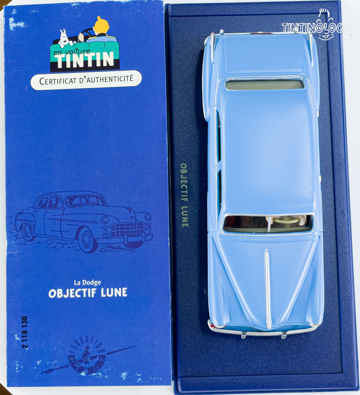 ATLAS TINTIN CAR # 30 Dodge Coronet - Destination Moon Herge model car 1/43