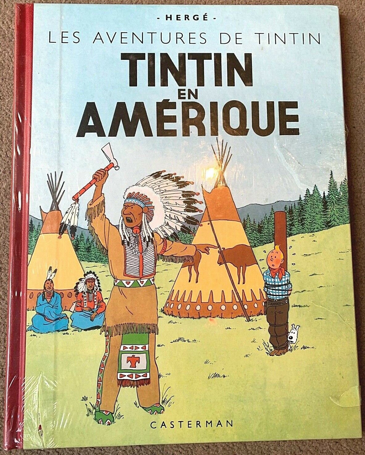 Tintin En Amerique - Rare Facsimile 1st Colour Edition Hardback Tintin Book 2002 Belge EO