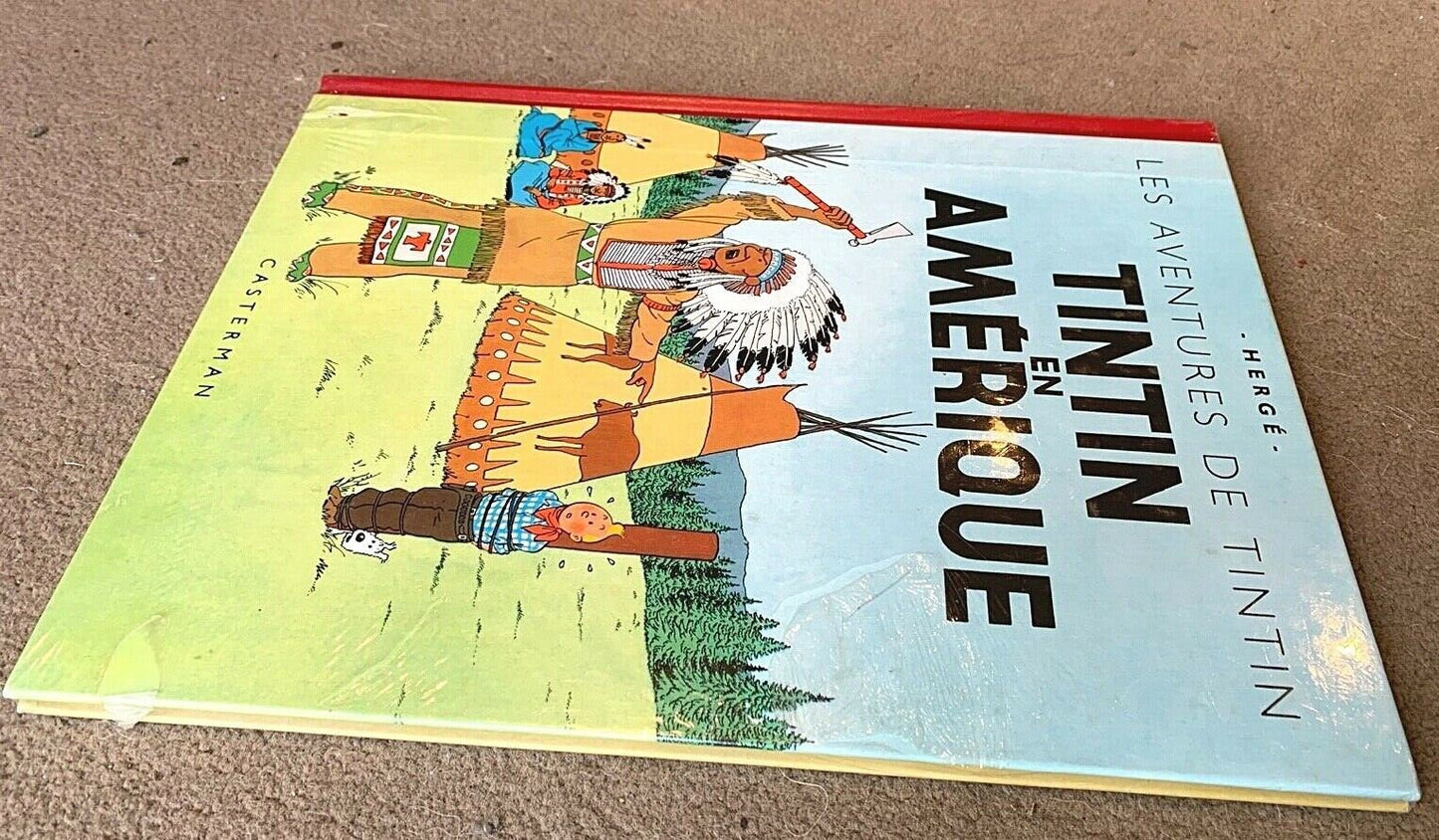 Tintin En Amerique - Rare Facsimile 1st Colour Edition Hardback Tintin Book 2002 Belge EO