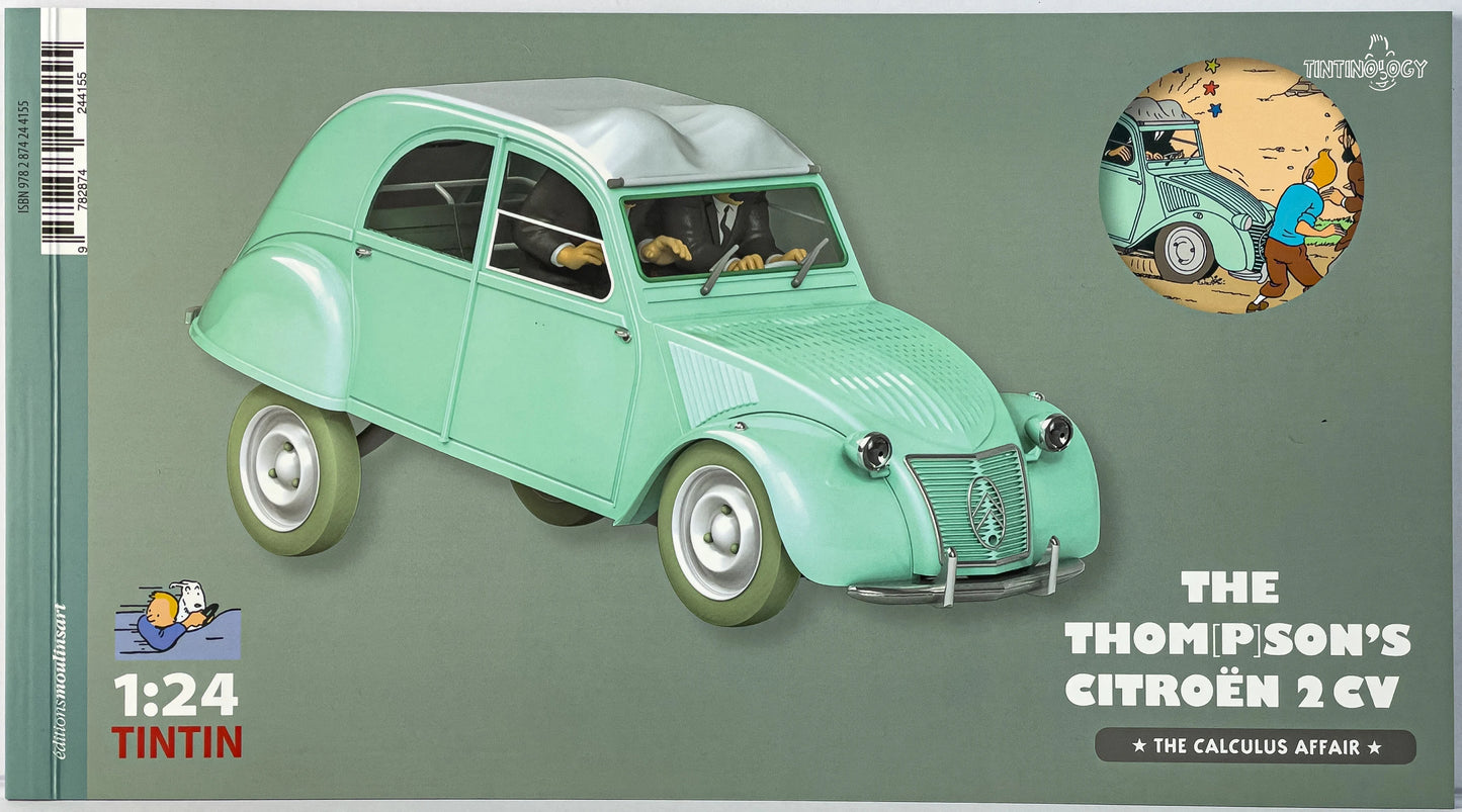 VOITURE TINTIN 1/24 29908 Citroen 2CV: Calculus Affair Hachette Model Car #8