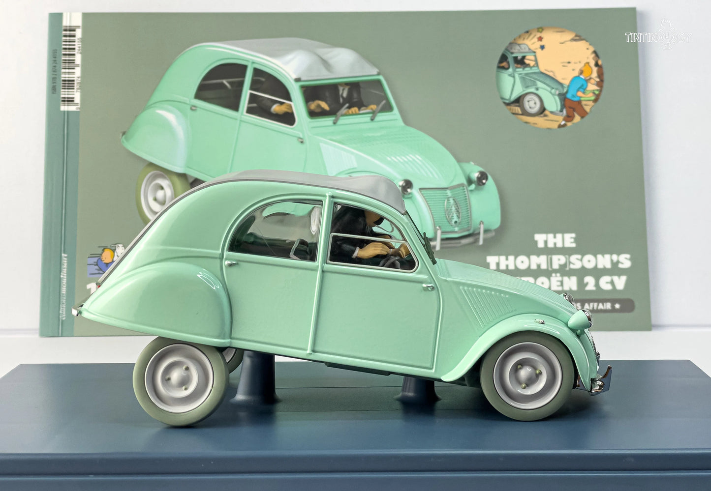 VOITURE TINTIN 1/24 29908 Citroen 2CV: Calculus Affair Hachette Model Car #8