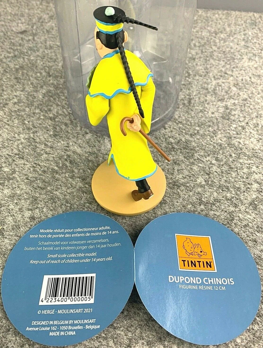 Tintin Figurine Moulinsart 42234 Chinese Thomson 12cm Resin Officielle Figure 68