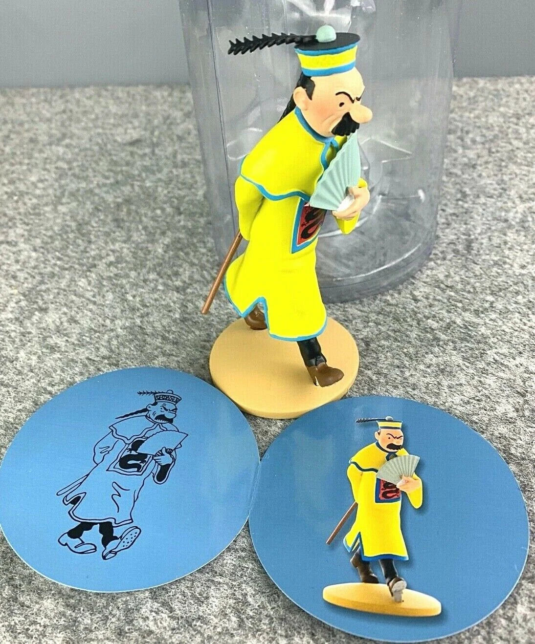 Tintin Figurine Moulinsart 42234 Chinese Thomson 12cm Resin Officielle Figure 68
