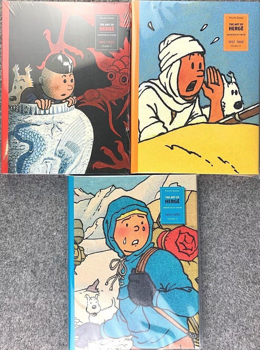 Art of Herge: Inventor of Tintin - Last Gasp 1st Edition x3 Vols FULL SET