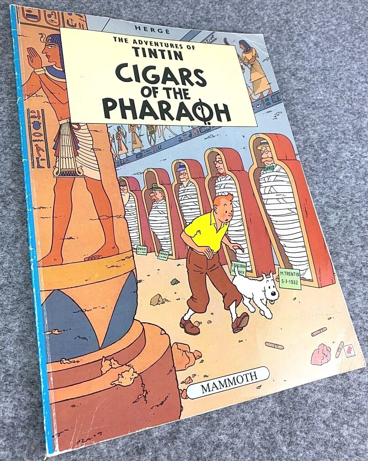 Cigars of the Pharaoh - Tintin Mammoth UK Paperback Edition Book 1990s