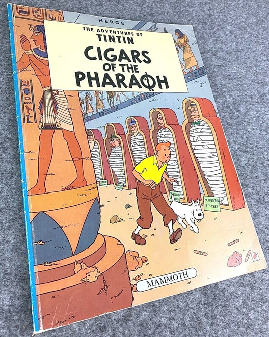 Cigars of the Pharaoh - Tintin Mammoth UK Paperback Edition Book 1990s