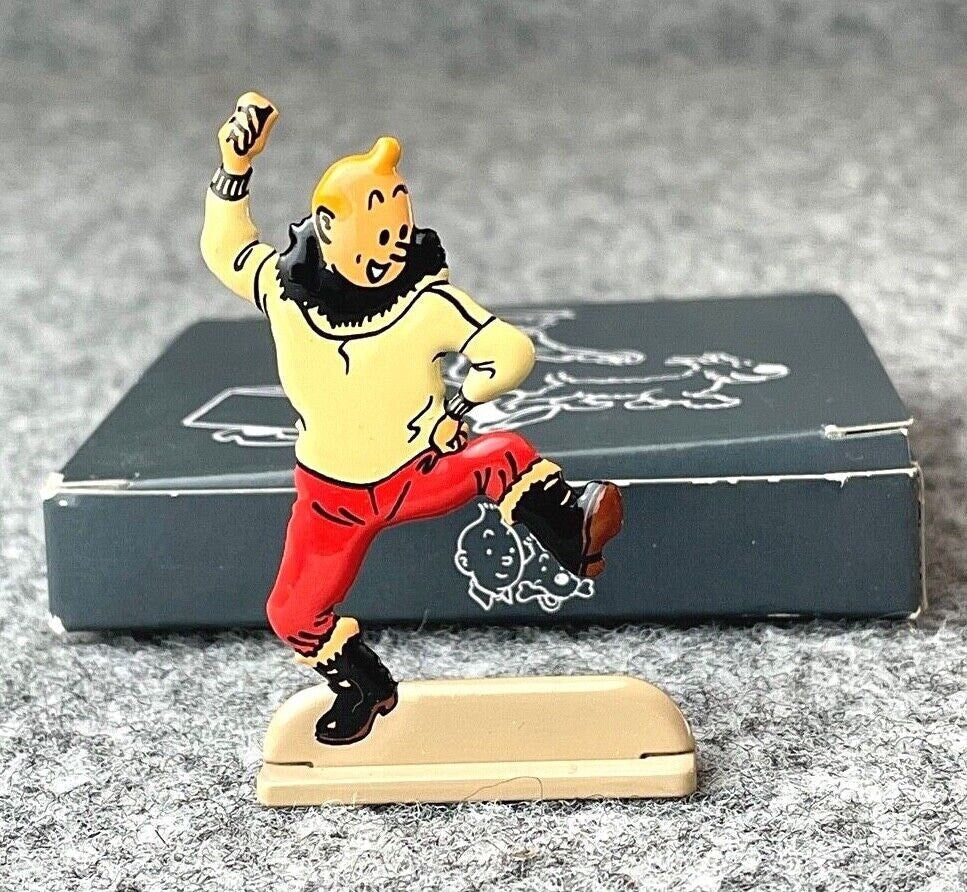 ARCHIVES TINTIN 2D Metal Figurine: Tintin Rejoicing Shooting Star ML Model Figure