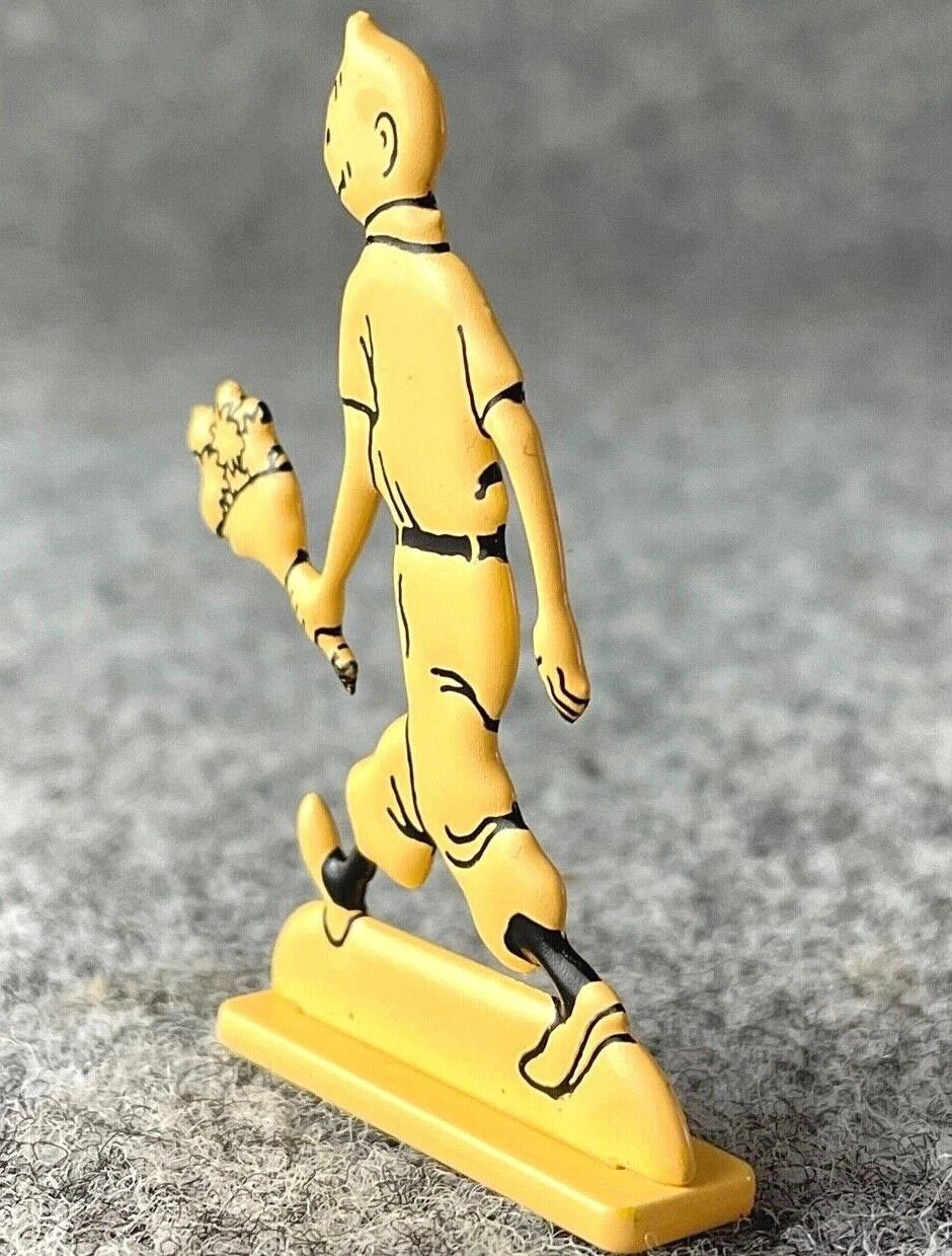 ARCHIVES TINTIN 2D Metal Figurine: Winking with Flowers B&W ML Model Figure