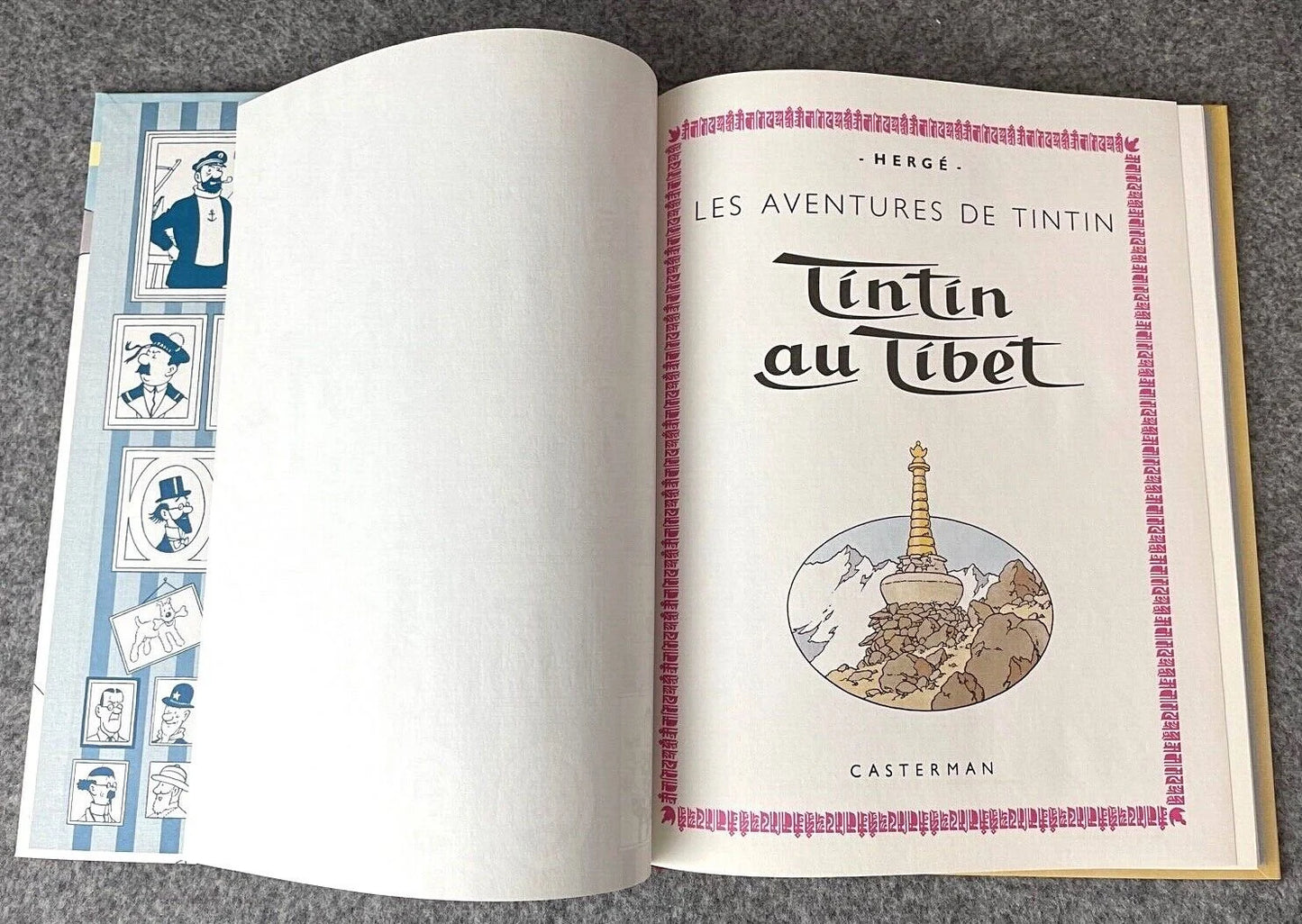 Tintin Au Tibet - Rare Facsimile 1st Colour Edition Hardback Tintin Book 2002 Belge EO