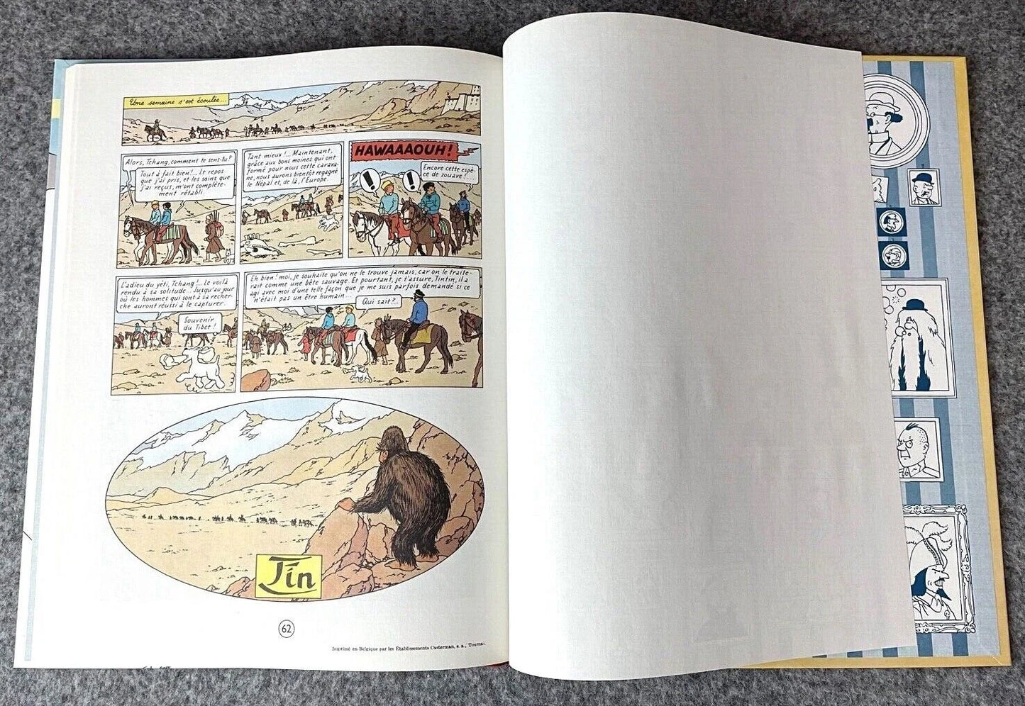 Tintin Au Tibet - Rare Facsimile 1st Colour Edition Hardback Tintin Book 2002 Belge EO