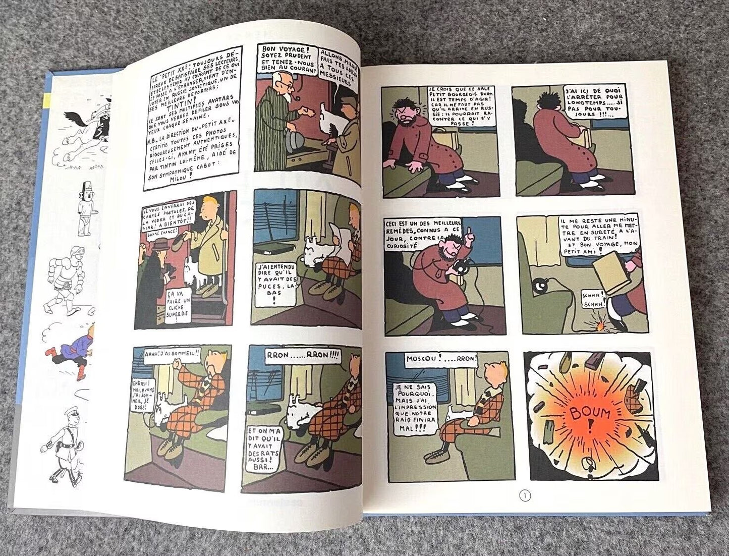 Tintin au pays des Soviets Casterman 2017 1st Colour Edition Hardback BELGIUM EO COMIC