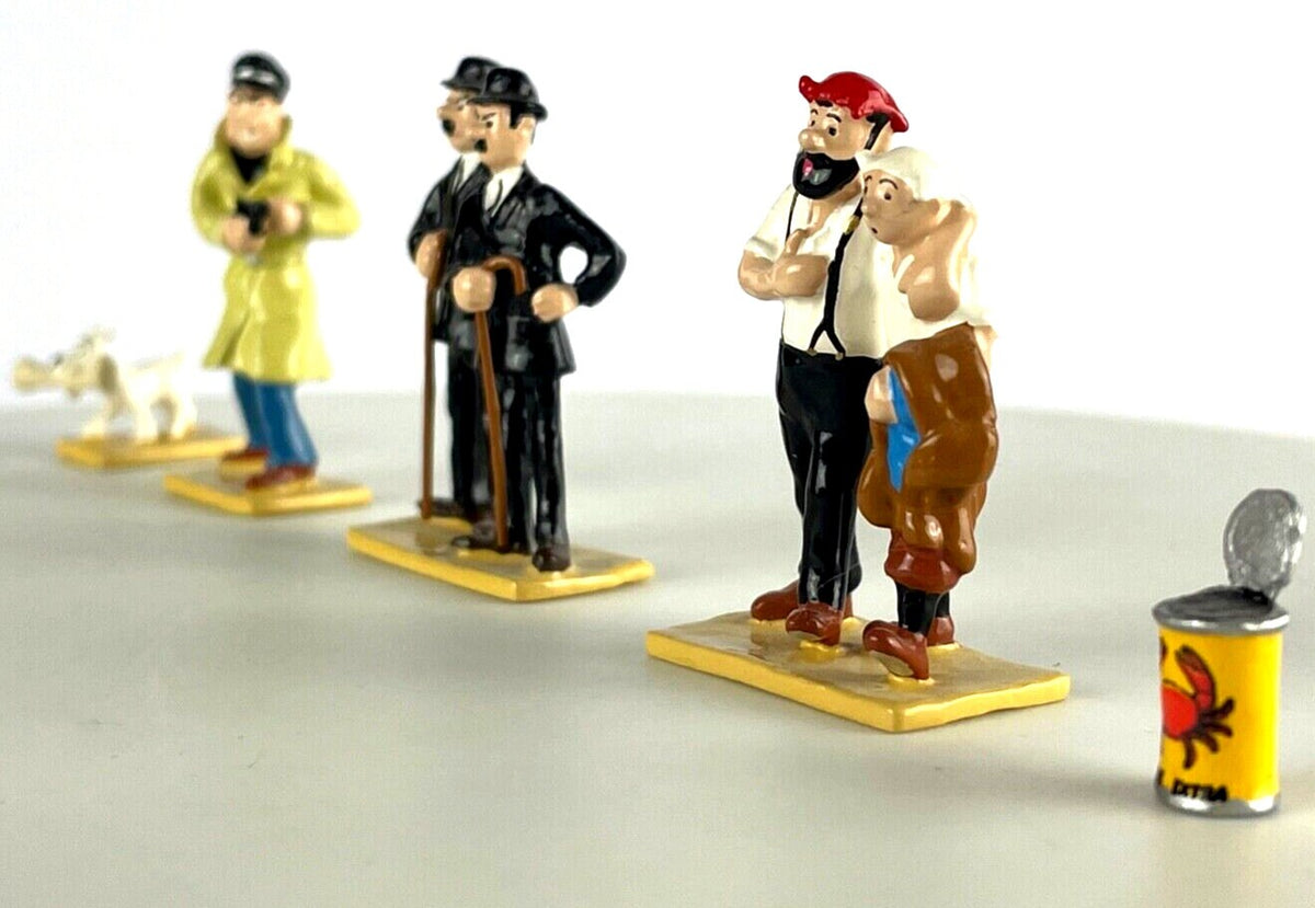 Pixi Mini Serie Tintin Set 46239 "Crabe Pinces D' Or" 2009 5x Metal Figurines RARE